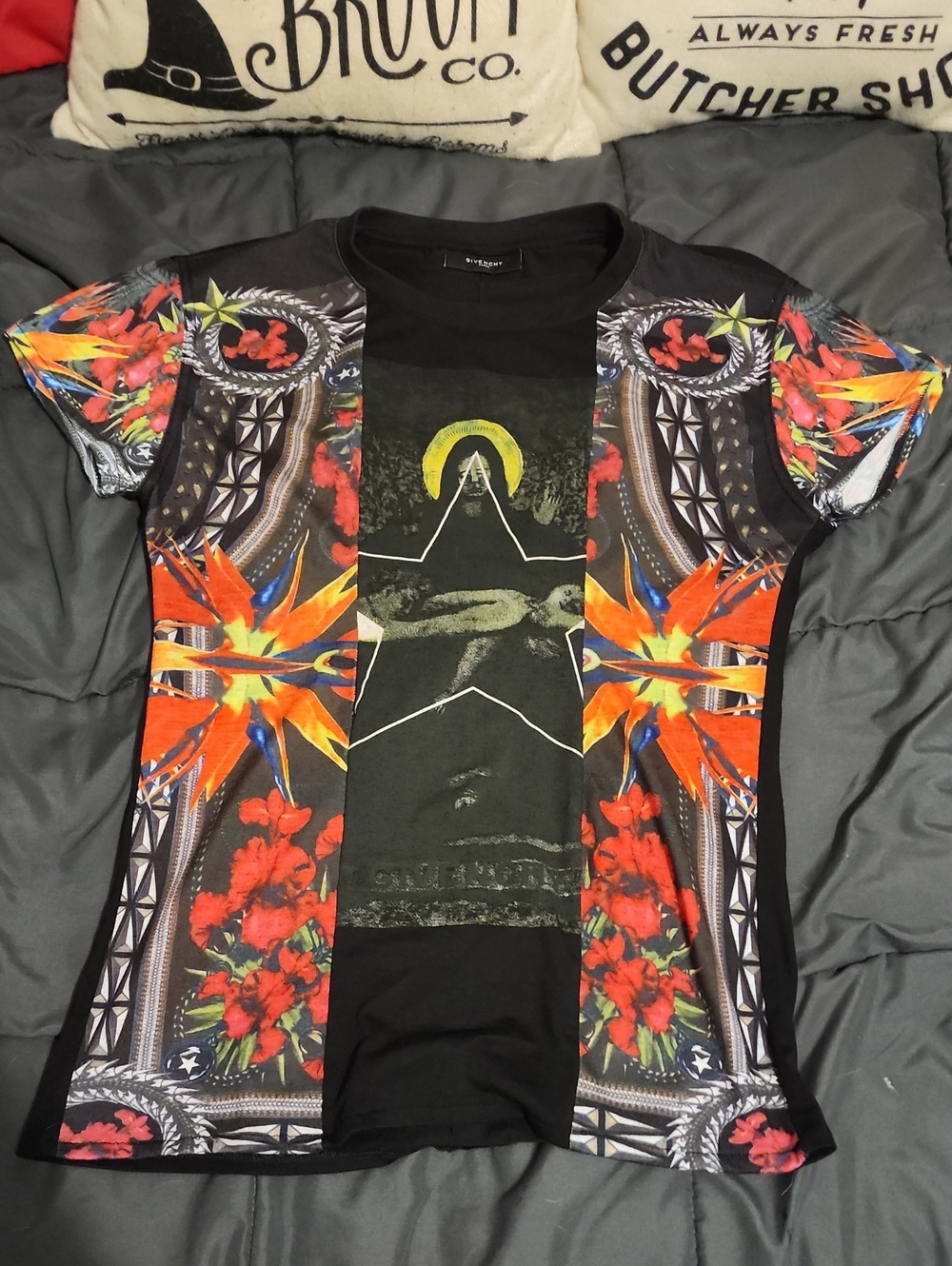 Givenchy Paris Birds Of Paradise Madonna Shirt Size Small
